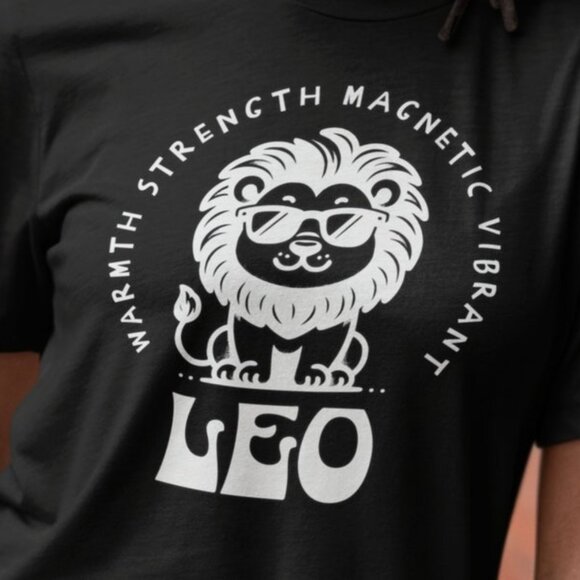 Leo Zodiac T-shirt, Leo Qualities Tee, Leo Sign shirt, Sun Sign shirt, Astrology - Picture 1 of 4